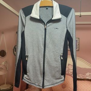 LAUREN BY RALPH LAUREN Black & White Zip up Jacket